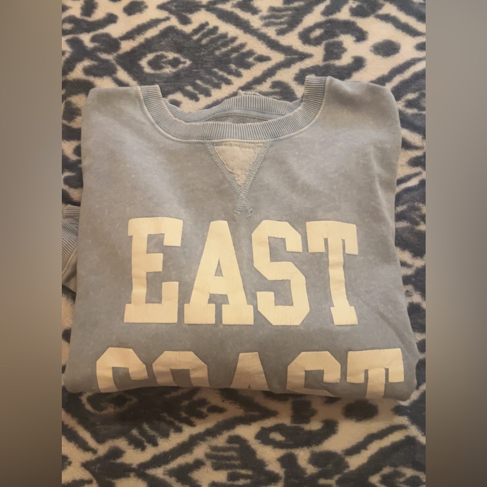 East Coast Light Blue American Eagle Crewneck Sweater - Picture 4 of 4